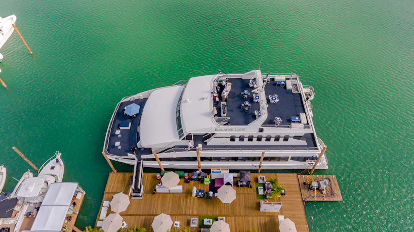Biscayne Lady Arial View Exterior